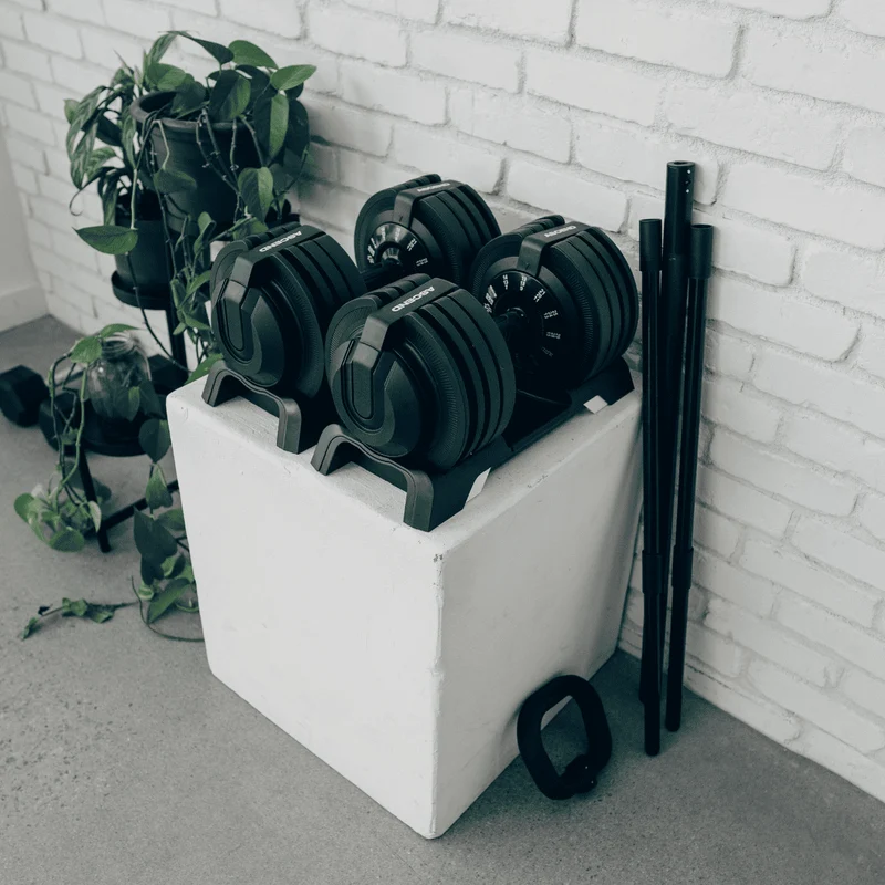 Bundle : Ascend 3-in-1 Adjustable Dumbbells (7 to 52.5 lb) & Bench