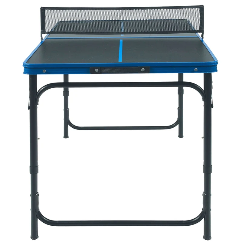 Mini Table de Ping-Pong Homefit Pliable – 120 × 60 cm – Hauteur Réglable – 2 Raquettes & 3 Balles Incluses