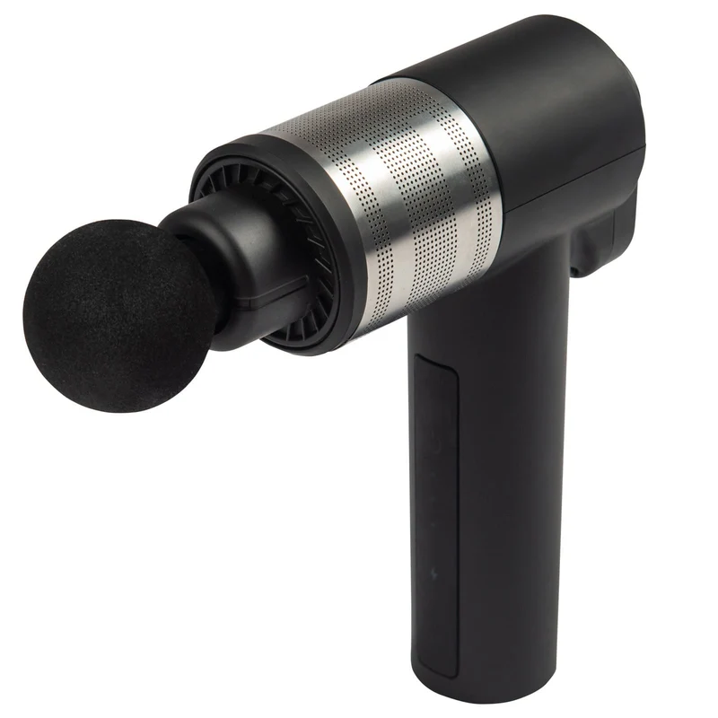 Pistolet de Massage Homefit – 3 Vitesses – 2800 Battements/min – 5 Embouts – Autonomie 3 à 5 h