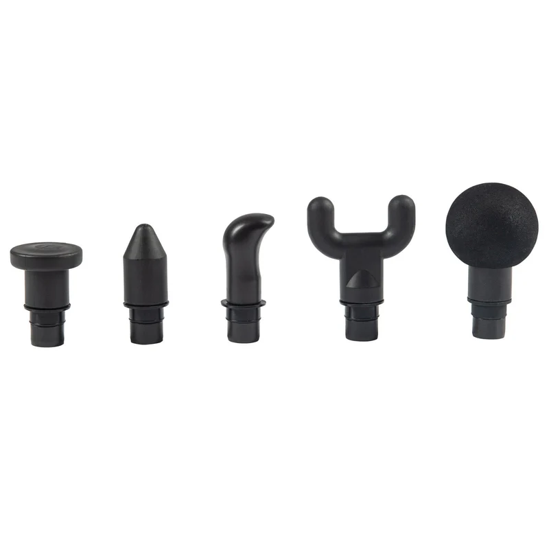 Pistolet de Massage Homefit – 3 Vitesses – 2800 Battements/min – 5 Embouts – Autonomie 3 à 5 h