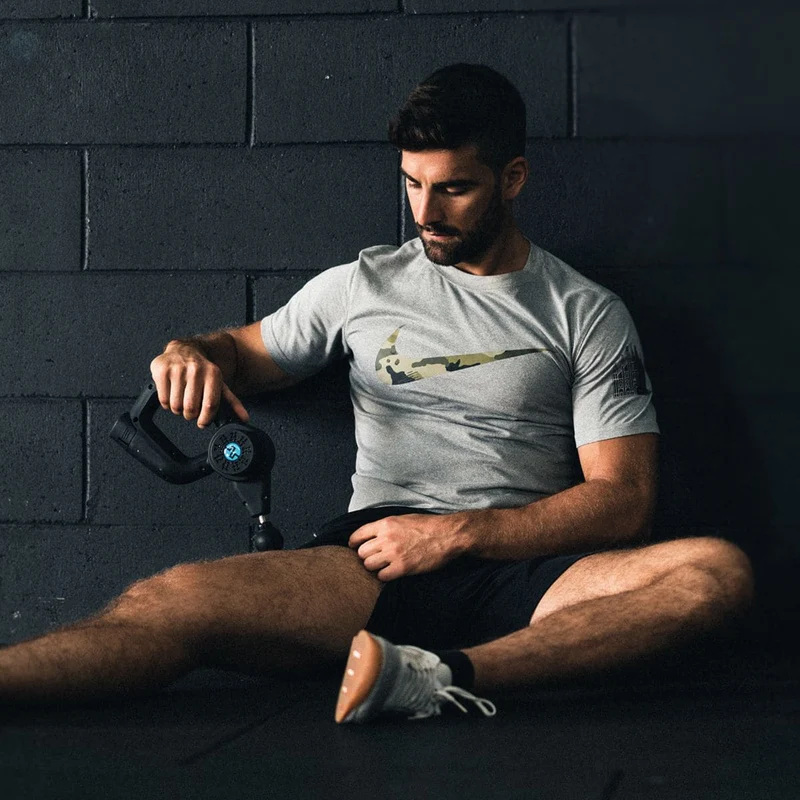 Pistolet de Massage Musculaire Homefit Pro – 3 Vitesses – 3 Positions – 3 Embouts – Autonomie 90 min
