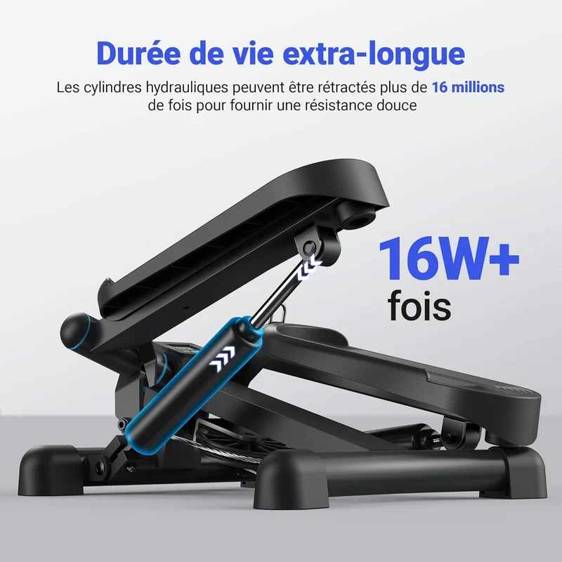 Stepper Homefit TwistStep – Mouvement de Torsion – Résistance Réglable – Écran LCD – Bandes Incluses – 150 kg