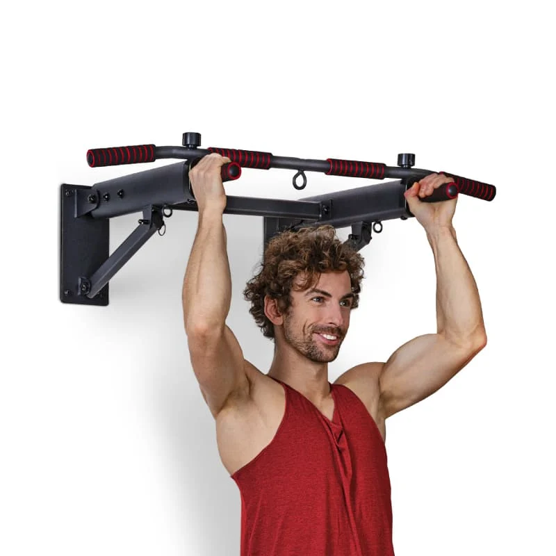 Barre de Traction Murale Homefit Maximus – 6 Poignées – Pliable – Charge Max. 150 kg – Acier
