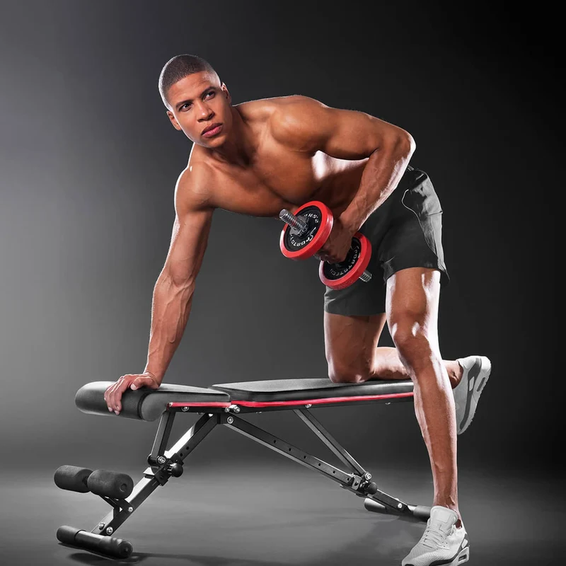 Banc de Musculation Homefit CoreMax – 40+ Positions – Pliable – Dossier 8 Niveaux – Charge Max. 180 kg
