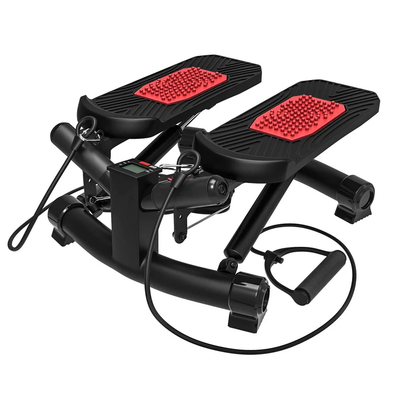 Stepper Homefit HomeStep – 2-en-1 – Résistance Réglable – Écran LCD – Cordes d’Exercice – 120 kg