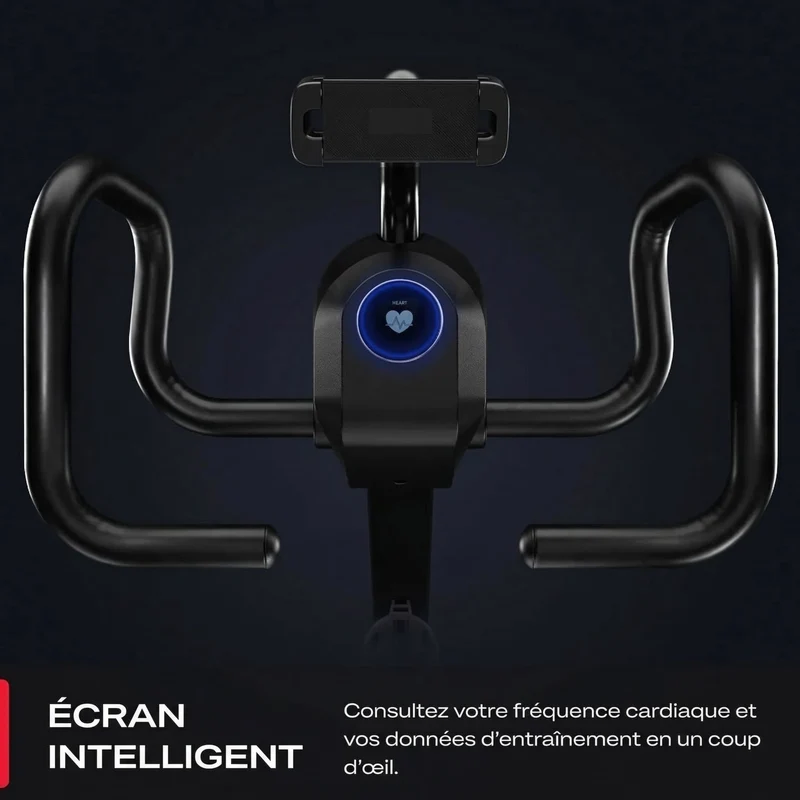 Vélo d’Appartement Homefit PulseFit – 24 Niveaux – Bluetooth – Support Tablette 360° – Charge Max. 120 kg