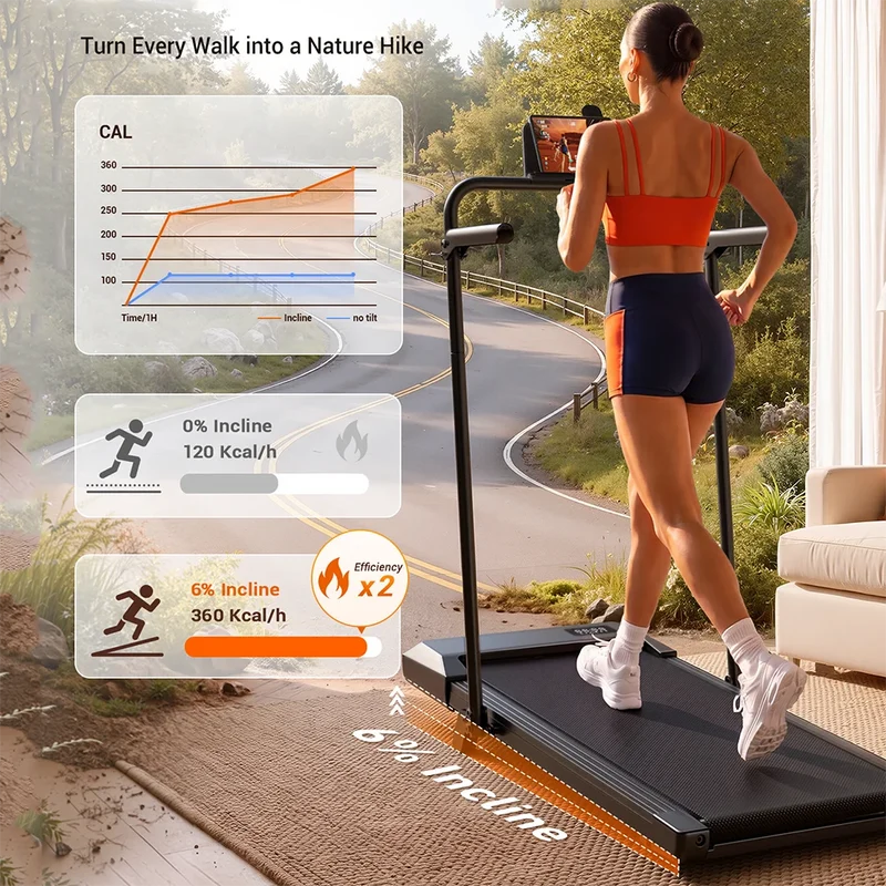 Tapis de marche pliable 2-en-1 Stride 250