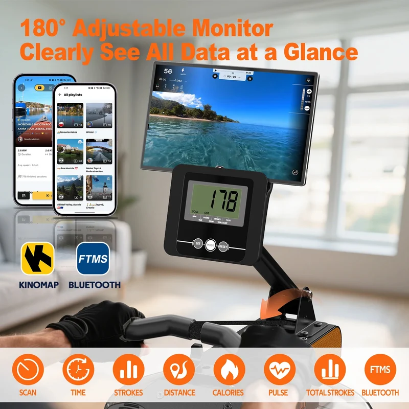 Rameur à eau pliable Nautis Aqua 14