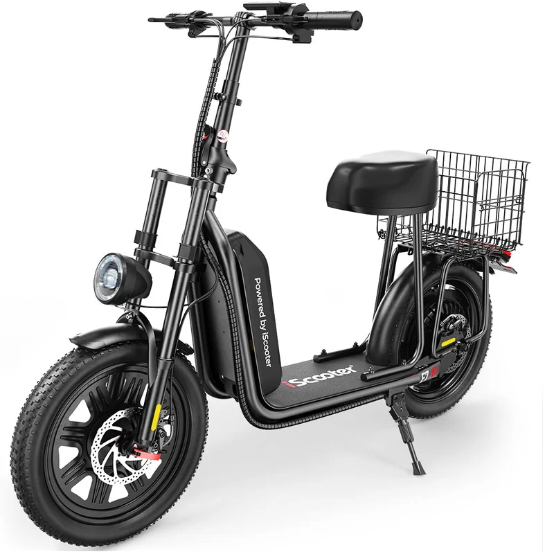 iScooter F7 – Trottinette électrique avec siège et panier amovible