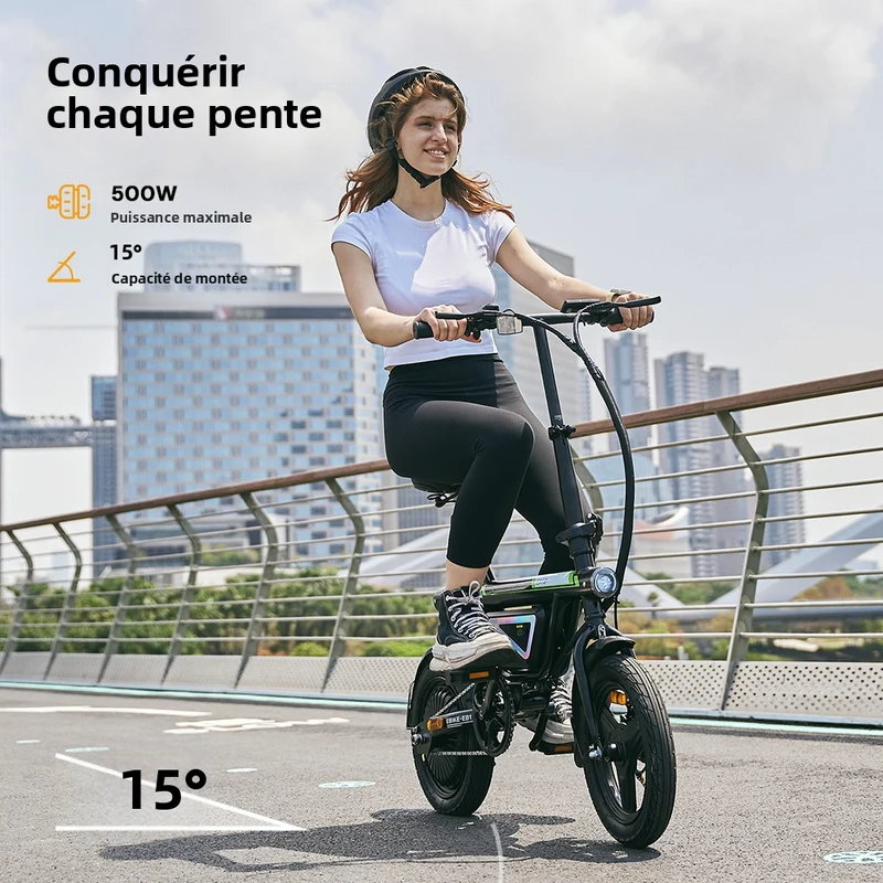 Vélo électrique pliable urbain EB1S 500W avec application mobile