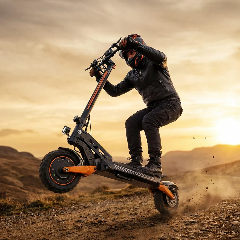 iScooter W12 3000W Trottinette Électrique Tout-Terrain