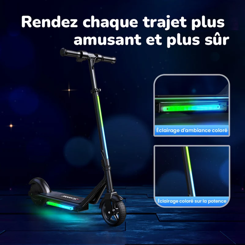 iScooter iK3Pro Trottinette électrique pour enfants avec hauteur réglable