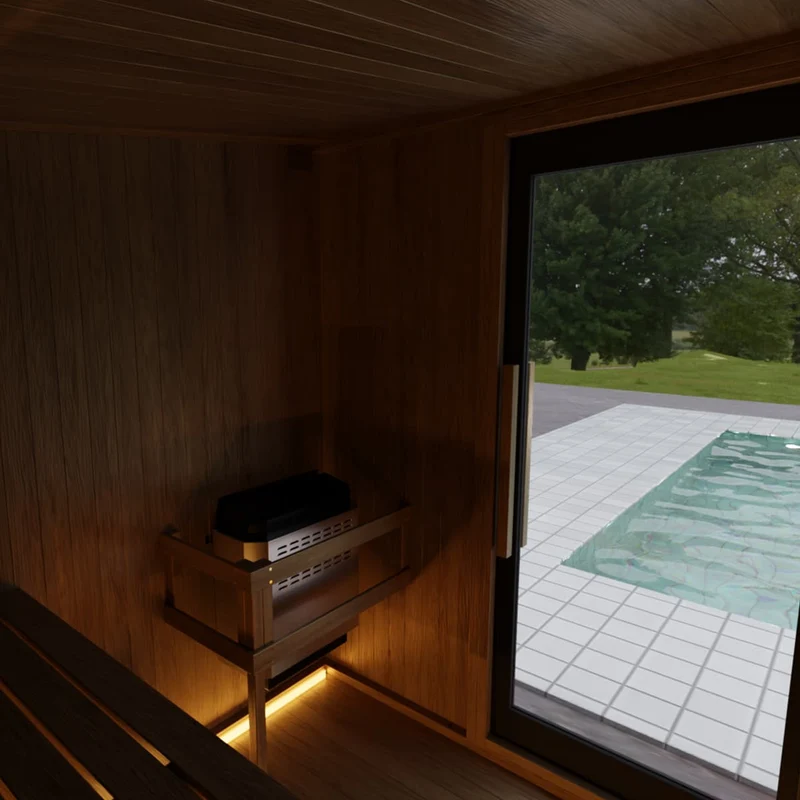 Sauna extérieur en cèdre rouge