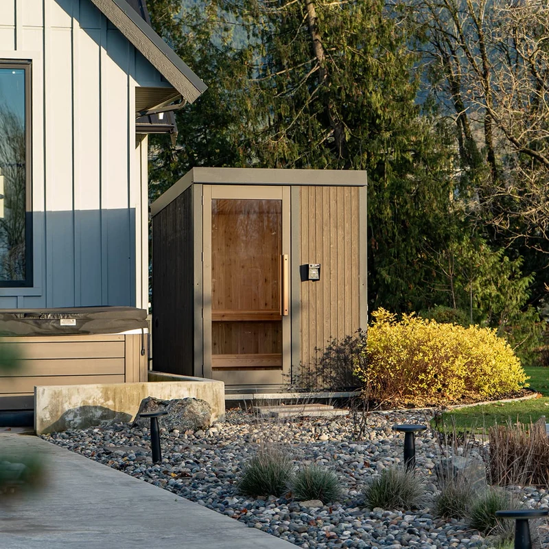 Sauna extérieur en cèdre rouge
