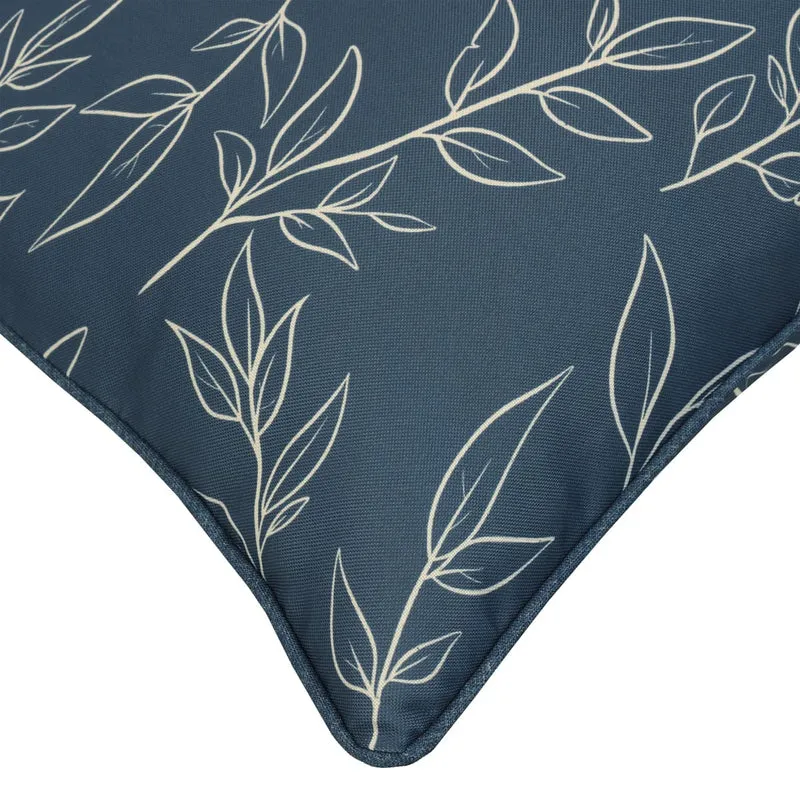 Coussin extérieur 14 x 26 po- Bleu imprimé