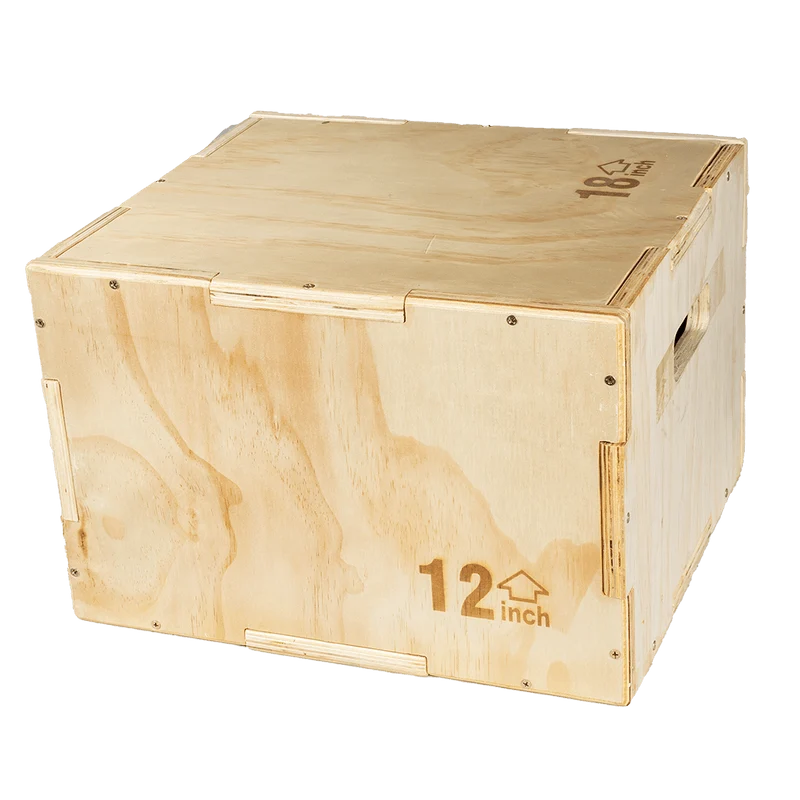 Wood 3 in 1 Plyo Box (12" x 16" x 18")