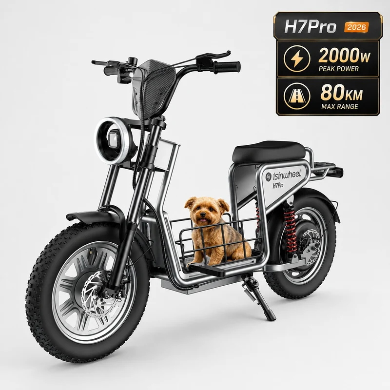isinwheel H7Pro Trottinette électrique 1200W avec siège