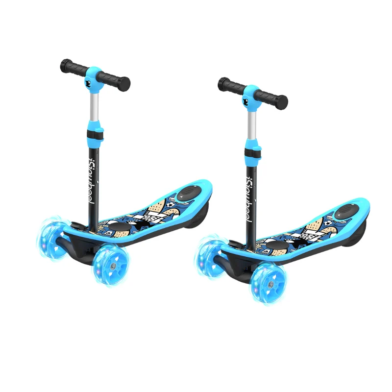 isinwheel® Mini trottinette électrique à 3 roues pour enfants