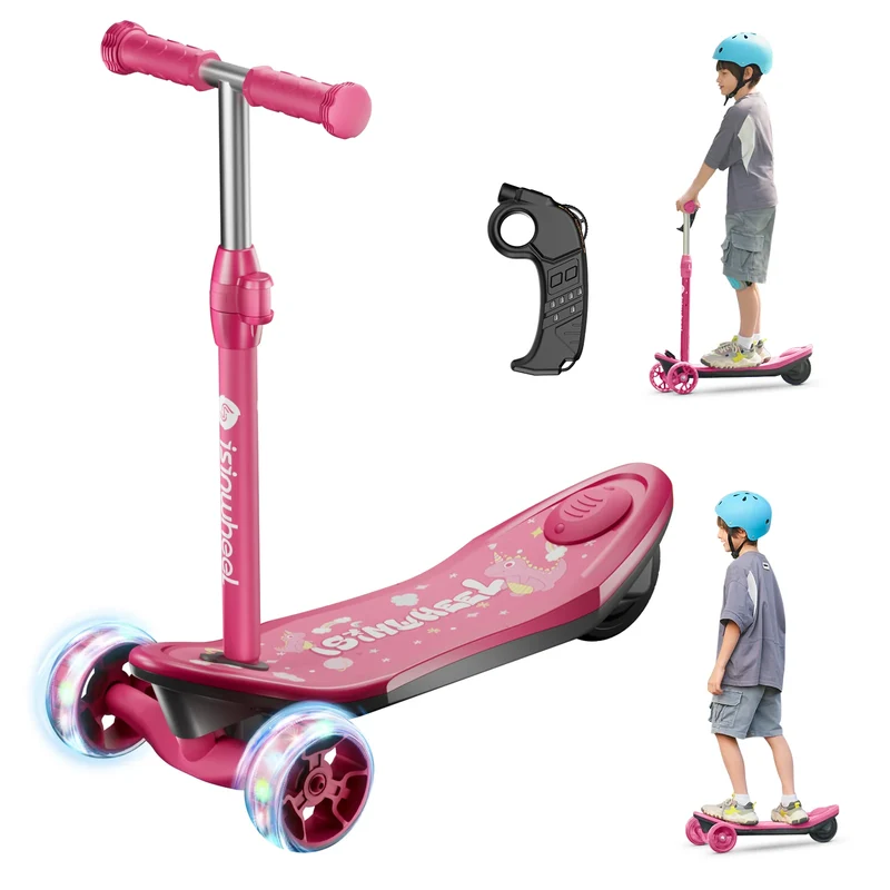 isinwheel® Mini trottinette électrique à 3 roues pour enfants