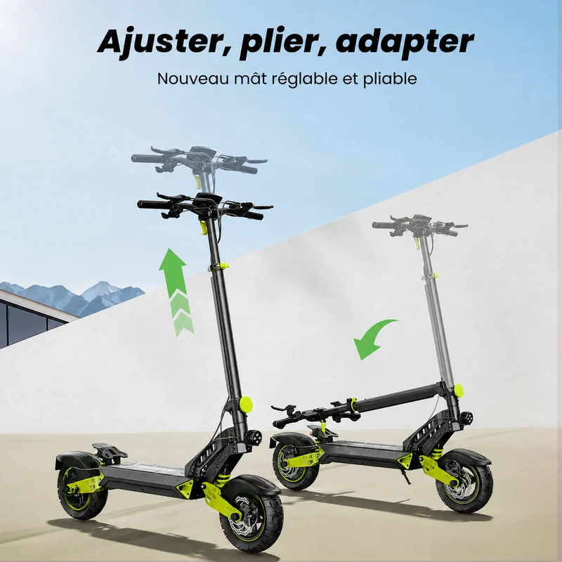D2 Trottinette électrique tout-terrain 1000W