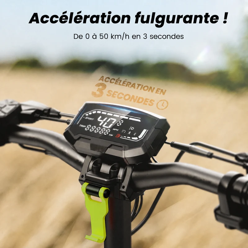 D2 Trottinette électrique tout-terrain 1000W
