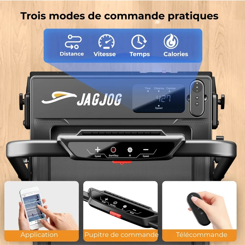 JT52 Tapis de course 2 en 1
