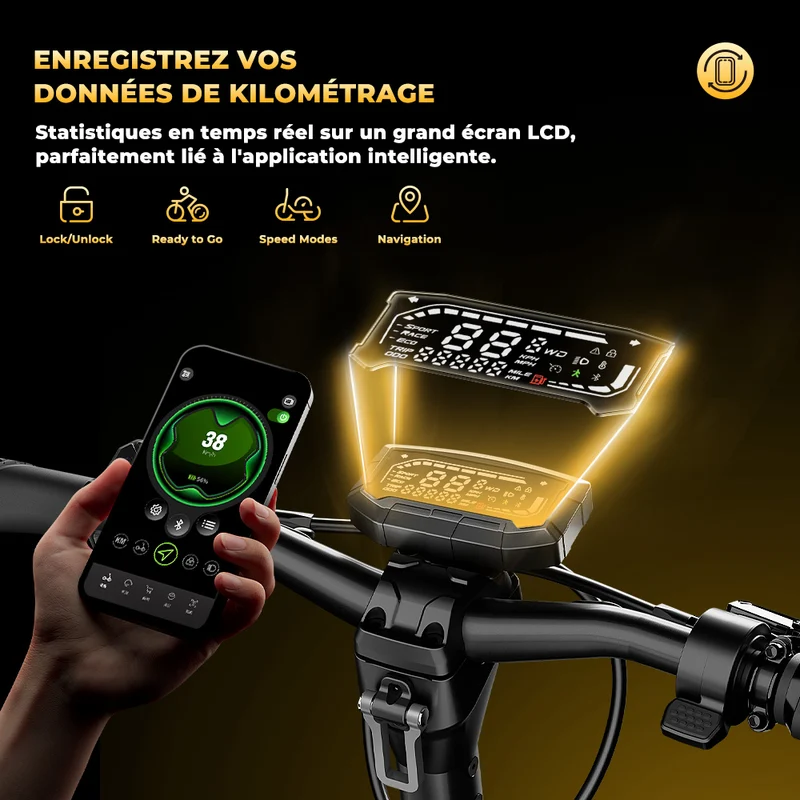 GT4 Trottinette électrique tout-terrain à double moteur 2400W