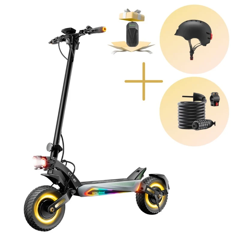 GT4 Trottinette électrique tout-terrain à double moteur 2400W