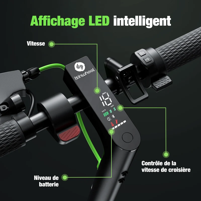 S9MAX Trottinette électrique légère pour la ville 500W