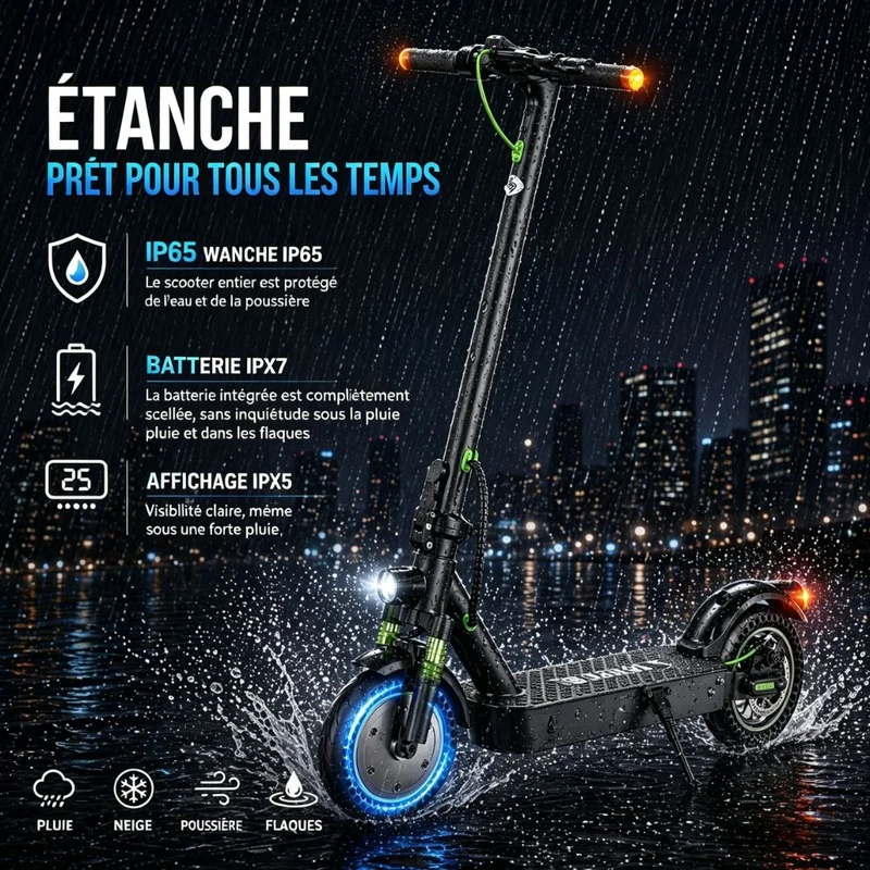 S9MAX Trottinette électrique légère pour la ville 500W