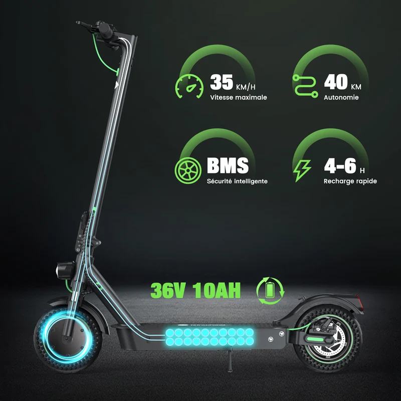 S9MAX Trottinette électrique légère pour la ville 500W