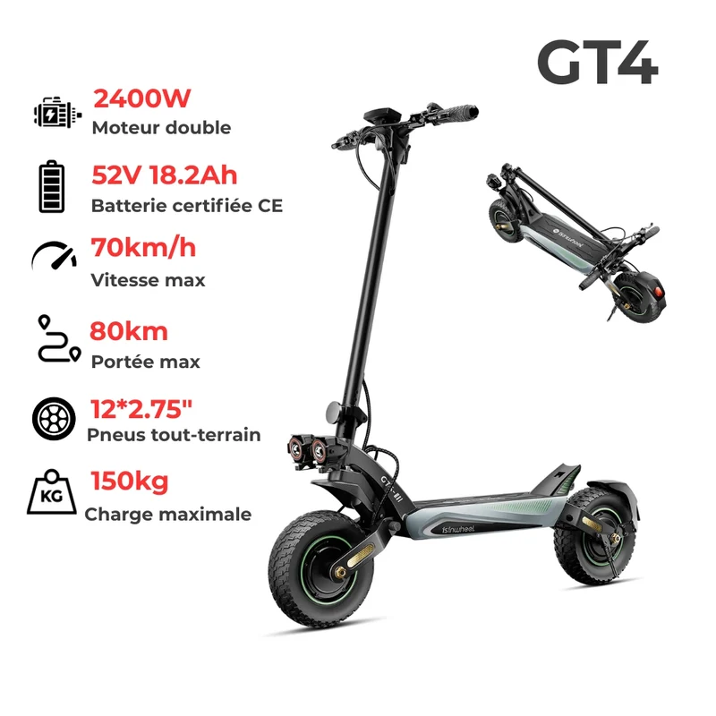 S9MAX Trottinette électrique légère pour la ville 500W