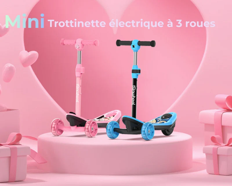 isinwheel MiniSpider Trottinette Électrique Enfant à 3 Roues (2-en-1)