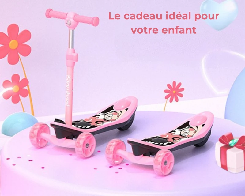isinwheel MiniSpider Trottinette Électrique Enfant à 3 Roues (2-en-1)