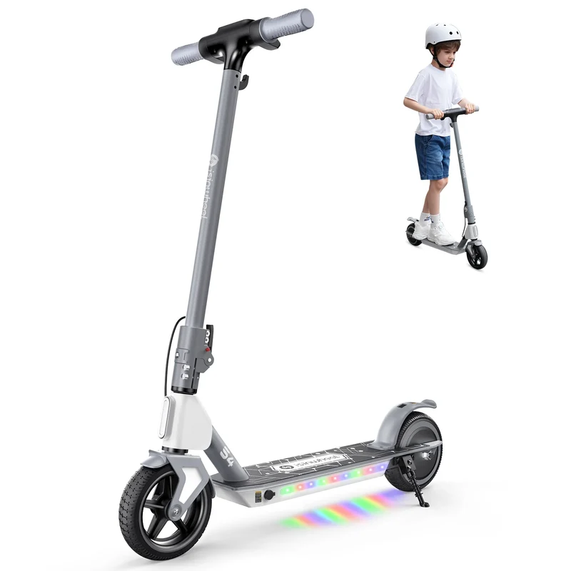 isinwheel S7/S4 Trottinette Électrique pour Enfant Réglable en Hauteur