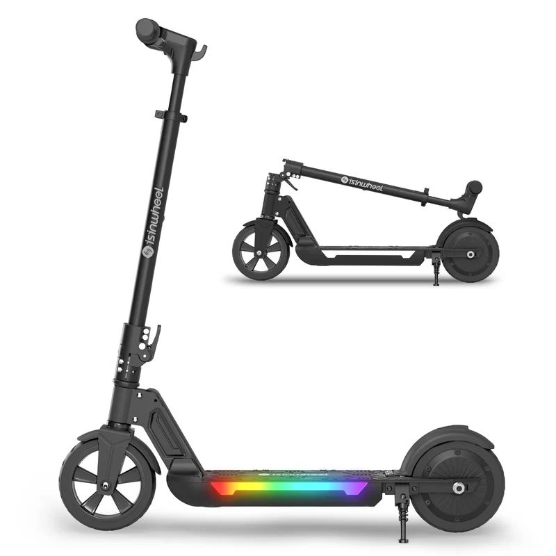 isinwheel S7/S4 Trottinette Électrique pour Enfant Réglable en Hauteur