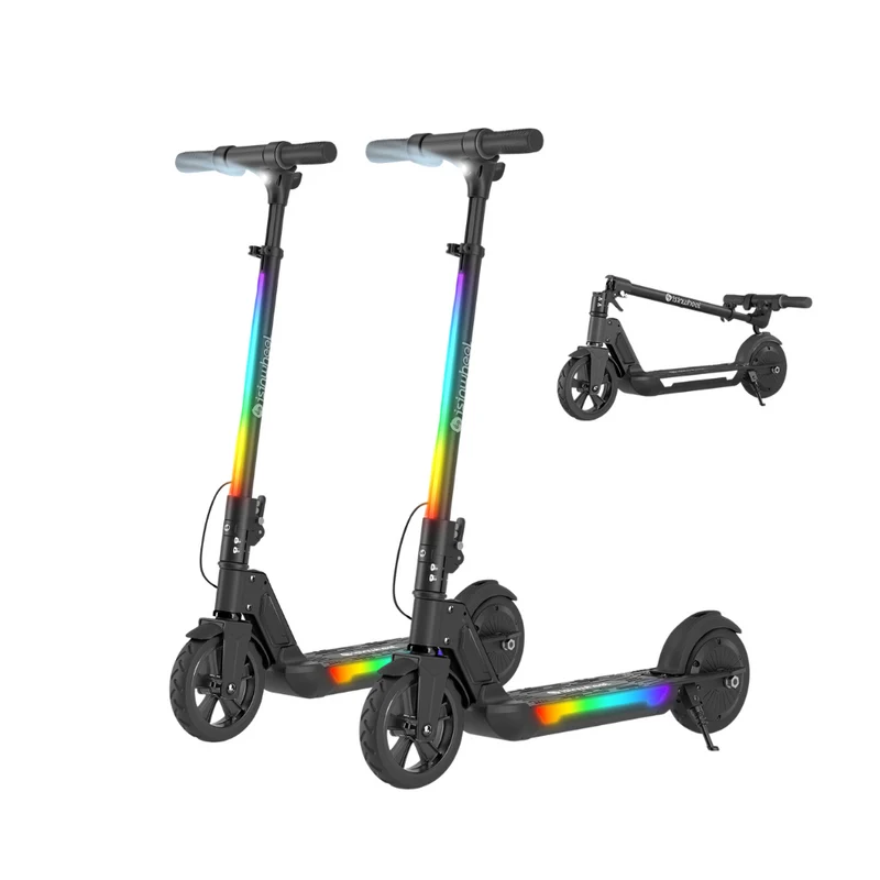 isinwheel S7/S4 Trottinette Électrique pour Enfant Réglable en Hauteur