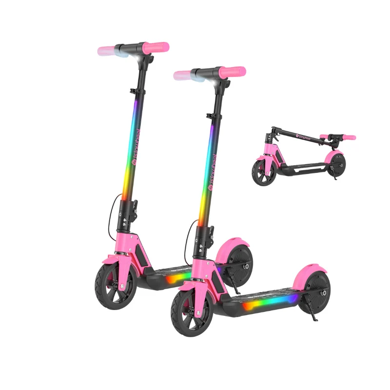 isinwheel S7/S4 Trottinette Électrique pour Enfant Réglable en Hauteur