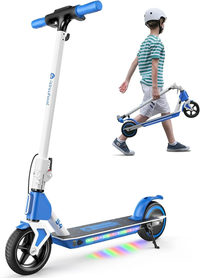 isinwheel S7/S4 Trottinette Électrique pour Enfant Réglable en Hauteur