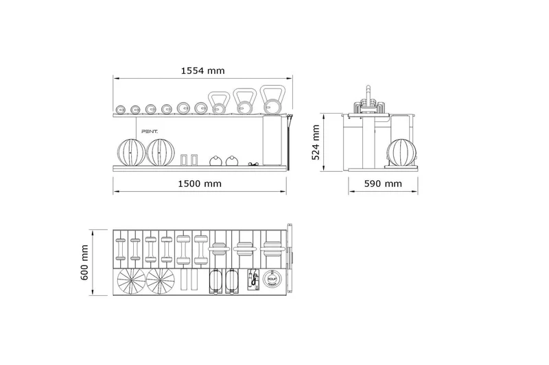 ANA™ COMBO Set With Gym Equipment