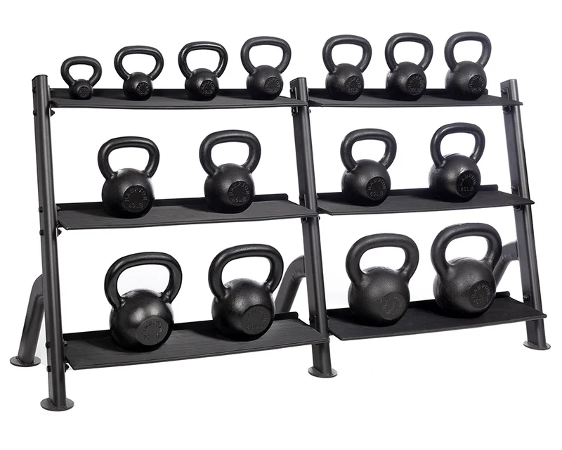 Hampton 3-Tier Horizontal Kettlebell Rack | 15-PCS.
