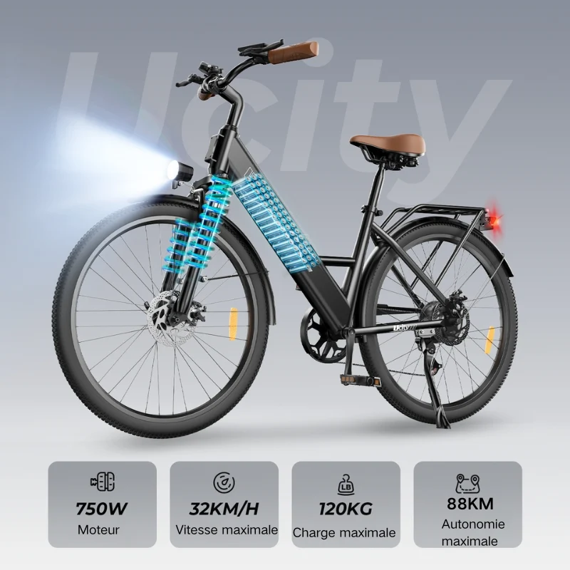 U2 Vélo Électrique Ville Femme et Homme