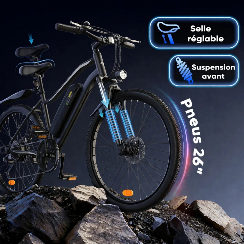 EB3 Vélo électrique tout-terrain pour la navette ou le hors-piste