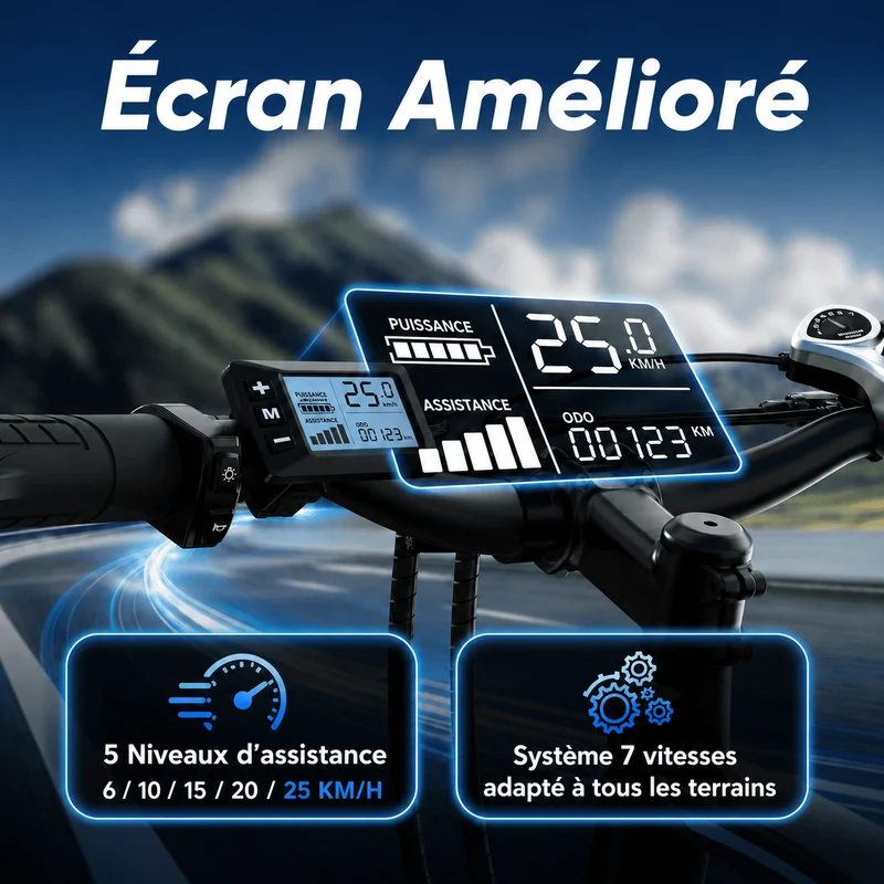 EB3 Vélo électrique tout-terrain pour la navette ou le hors-piste