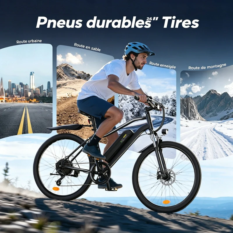 EB3 Vélo électrique tout-terrain pour la navette ou le hors-piste
