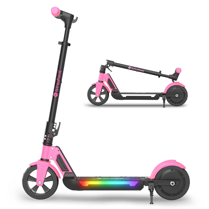 isinwheel® S7 Trotinette Électrique pour Enfants Réglable