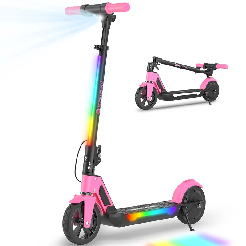 isinwheel® S7 Trotinette Électrique pour Enfants Réglable