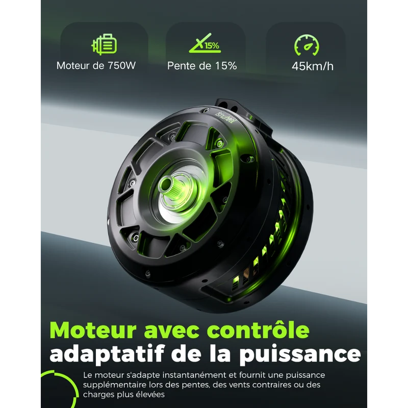 Fat Bike M60 Puissant : Pneus Tout-Terrain, 105km d'Autonomie & Batterie Amovible