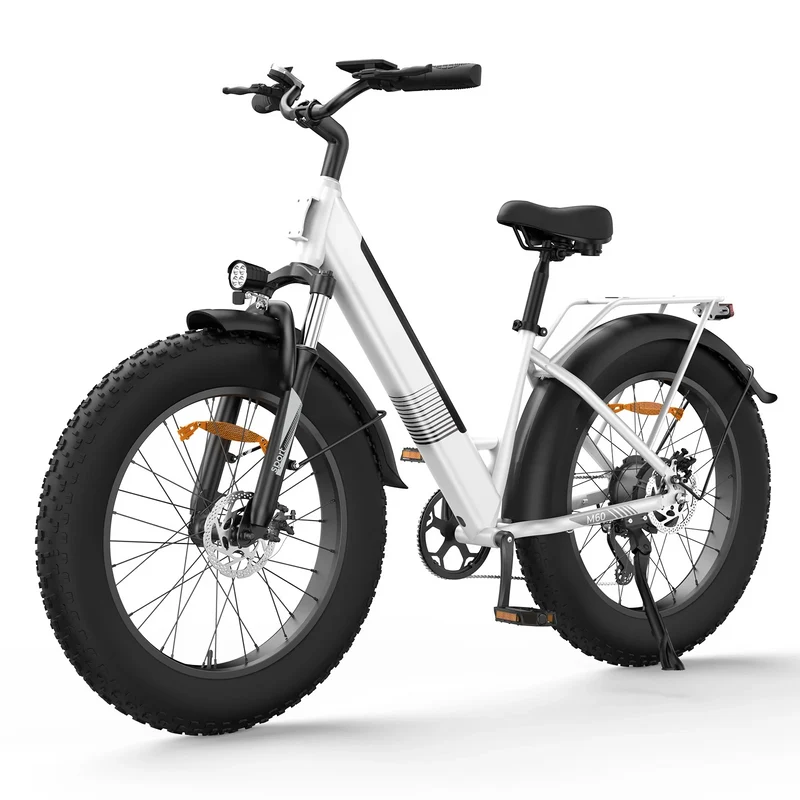 Fat Bike M60 Puissant : Pneus Tout-Terrain, 105km d'Autonomie & Batterie Amovible