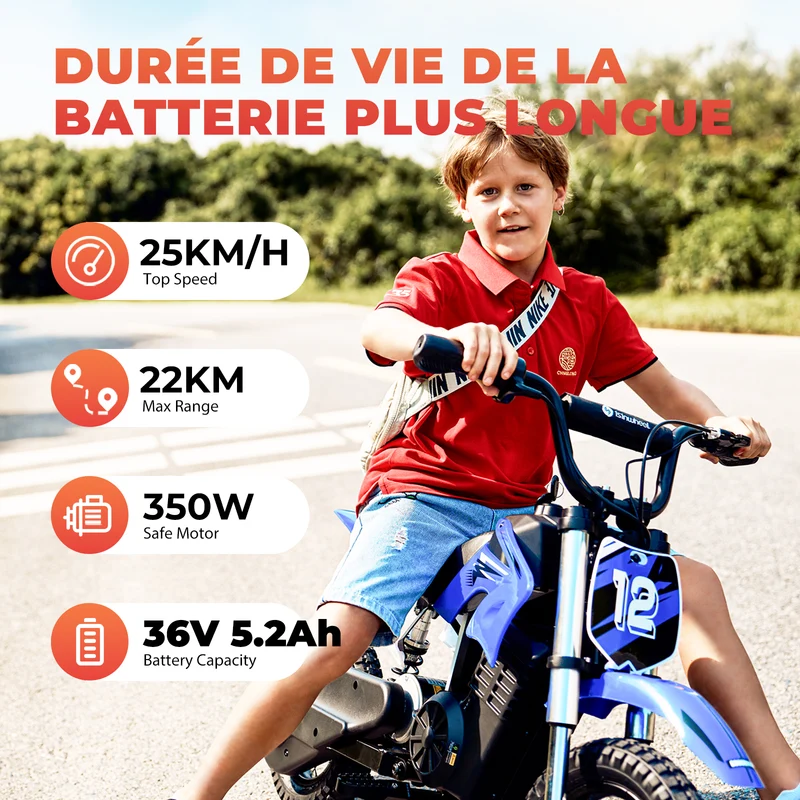 iSinwheel A12/A14 Moto Électrique pour Enfants